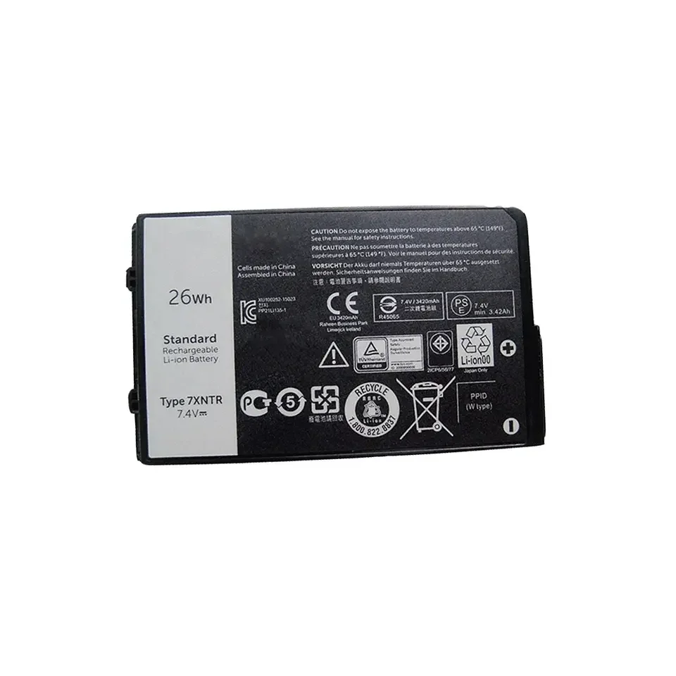 Batería de ordenador portátil 7xntr, 7,4 V, 26Wh, para DELL Notebook, Latitude 12, 7202, 7212, r-gged, Tablet FH8RW, J7HTX, precio de fábrica - imagen 4