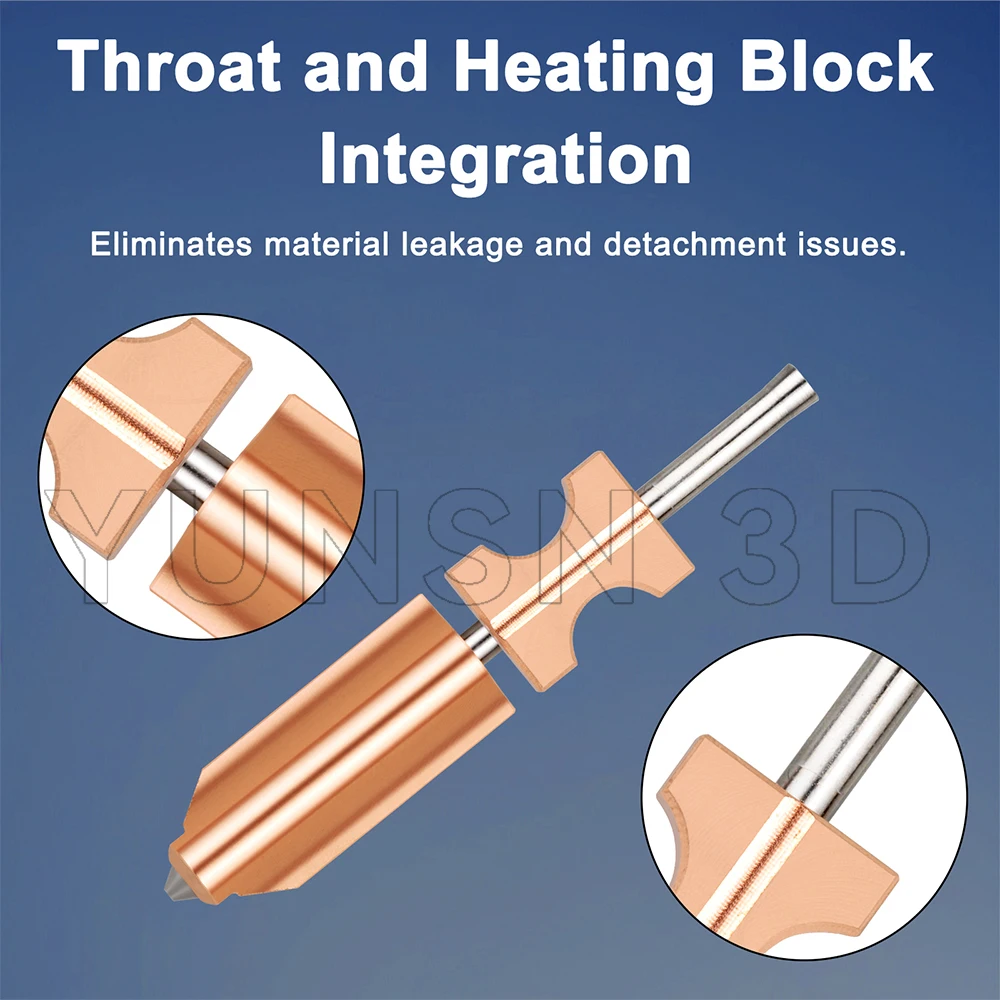 Boquilla Flashforge AD5X, nuevas boquillas Hotend de acero endurecido bimetálico mejoradas de 0,4mm para piezas de repuesto de impresora 3D AD5X - imagen 2