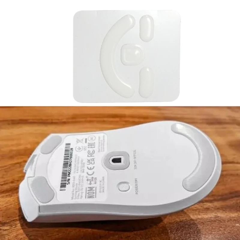 Esports-patines de ratón Tiger para Gaming, patines para razer DeathAdder V3 Pro, versión ICE, color blanco, borde deslizante, 1 paquete - imagen 3