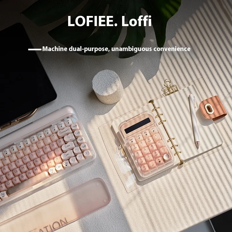 Lofree DOT Foundation Teclado numérico mecánico inalámbrico Bluetooth elegante para niñas calculadora externa de ordenador de alta apariencia - imagen 5