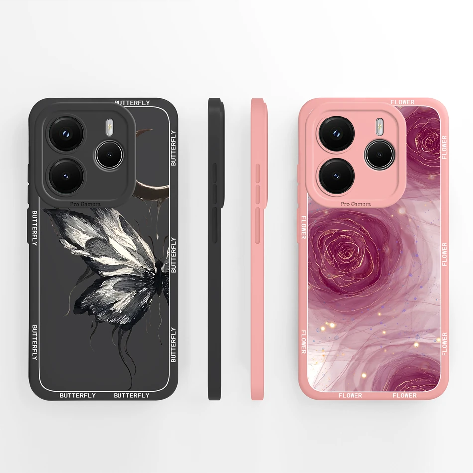 Para Redmi Note 14 Pro Plus funda carcasa de teléfono estética para Xiaomi Redmi Note14 Pro 4G 5G contraportada Fundas de silicona líquida suave - imagen 3