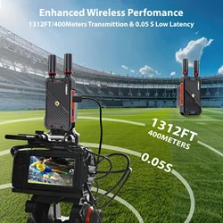 Transmisor y receptor extensor HDMI de transmisión inalámbrica de 1300 pies con cámara transmisión en vivo función de grabación de captura de vídeo UVC