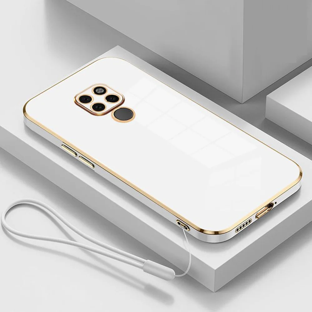 Funda de teléfono suave cuadrada chapada para Motorola Moto E7 Plus EDGE 20 E20 E6S G10 G20 G30 G50 G60 G8 G9 Play Power Lite G82 G52 - imagen 3