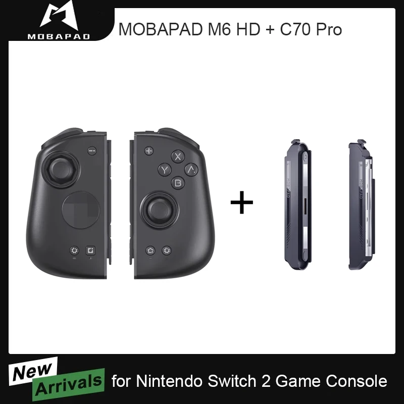 Controlador de juegos MOBAPAD M6 HD Gemini con adaptador C70 Pro para Nintendo Switch 2 Joystick Gamepad para Nintendo Switch