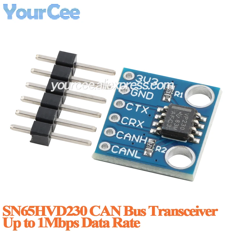 10 uds/1 unidad SN65HVD230 módulo transceptor de bus CAN de alta velocidad MCP2551 interfaz de bus de protocolo de comunicación CAN - imagen 2