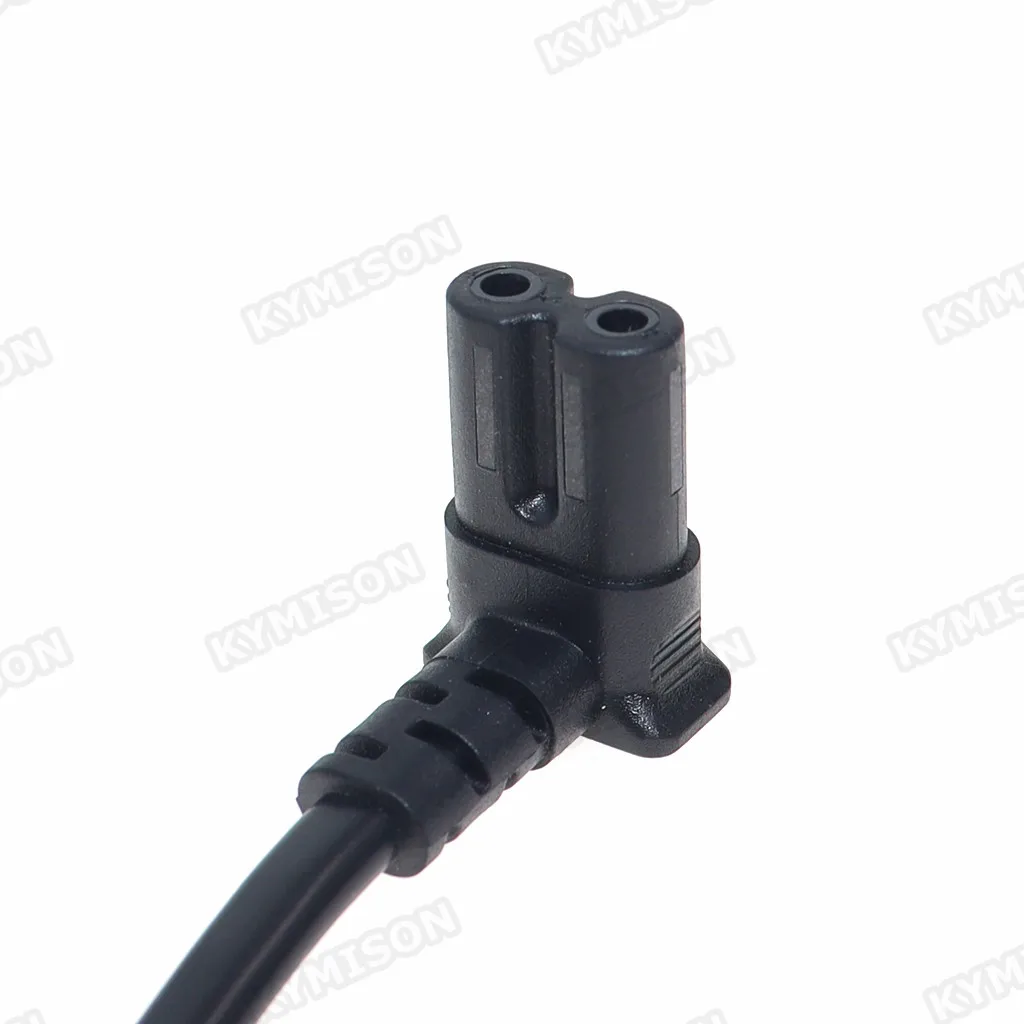 Cable de repuesto de alimentación C7 Firgure 8 en ángulo hacia arriba y hacia abajo para monitor de TV LCD LED, enchufe británico al cable de alimentación IEC C7 de 1,5 m - imagen 3