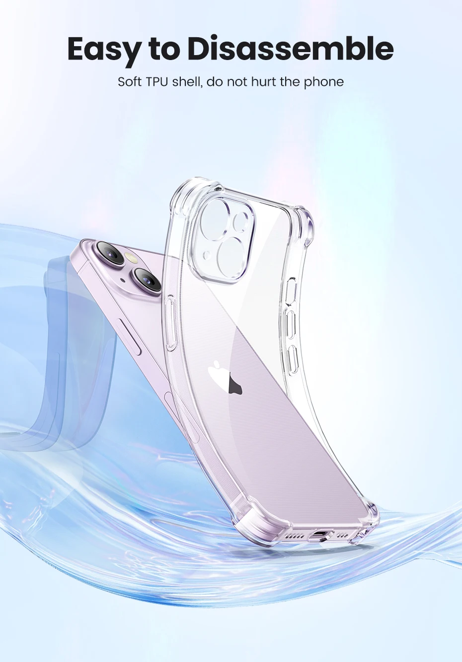 Una caja morada para un iPhone