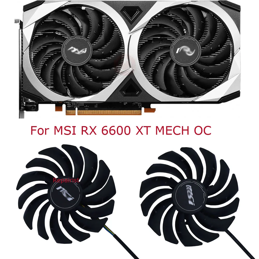 Ventilador de tarjeta de vídeo, enfriador de vídeo gpu vga, PLD10010B12HH, 2 unids/set, para MSI RTX 3050 3070 rtx3060 RTX3060Ti VENTUS 2X - imagen 5