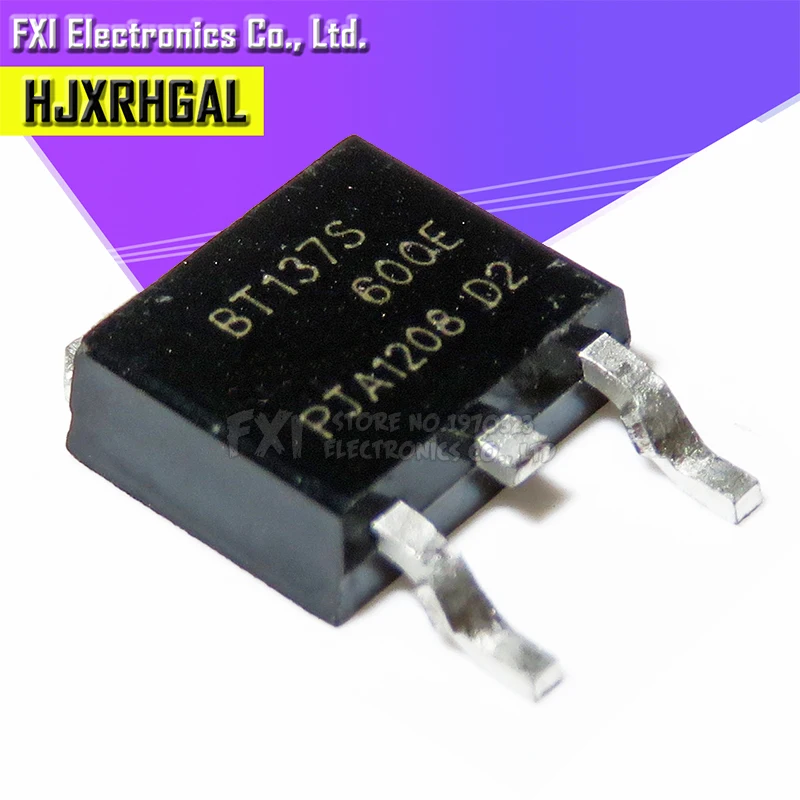 Triac SMD TO252, BT137S-600E, BT137S-600, BT136S-600E, BT136S-600E, BT139S-600E, BT136S-600, BT138S-600E, 10 BT139S-600