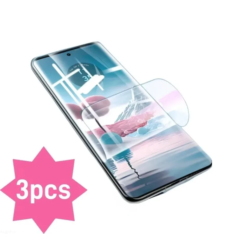 Película de hidrogel de alta definición para Moto G14 G24 Power G24 4G G34 G35 G54 G55 G64 G84 G85 5G, 3 uds. - imagen 2