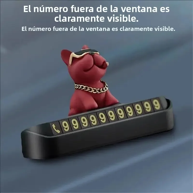 Cubierta deslizante para teléfono de vehículo, diseño de perro, Base adhesiva ABS, fácil instalación, accesorio de seguridad para salpicadero de coche - imagen 5