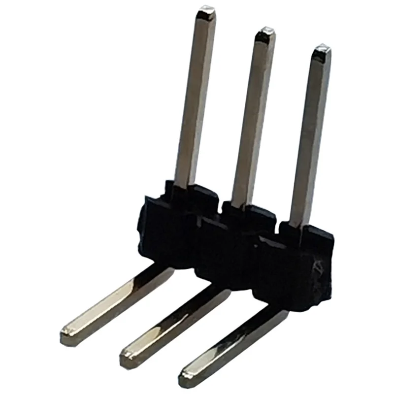 10 Uds R/A 2,54mm fila única ángulo recto macho Breakaway PCB placa conector Pinheader 1*3/4/5/6/8/10/12/15/20/40 Pin - imagen 4