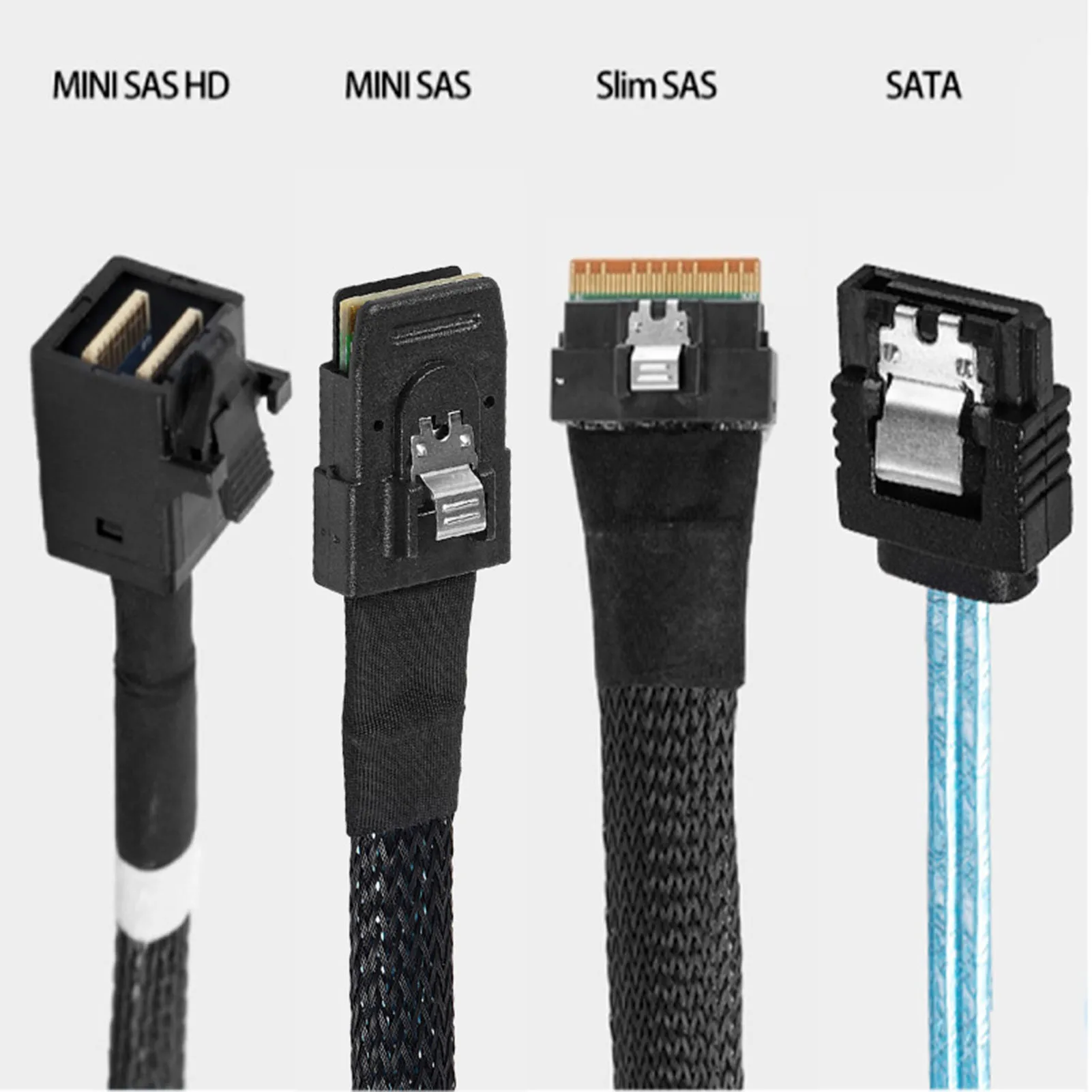 Mini Slimline-disco duro SAS SFF-8654 4i de 38 Pines, Accesorios para ordenador, Host a Target 4, SATA 3,0, 7 pines - imagen 3