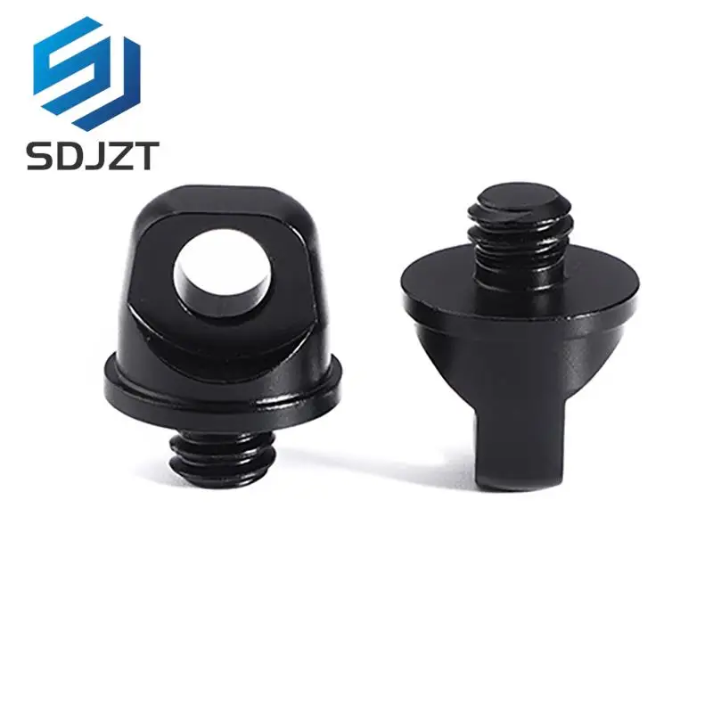 Correa de hombro con hebilla de seguridad, 3/8 tornillo de Metal, tornillo de cordón 1/4, anillo de elevación, accesorios de cámara Digital deportiva con orificio de cordón