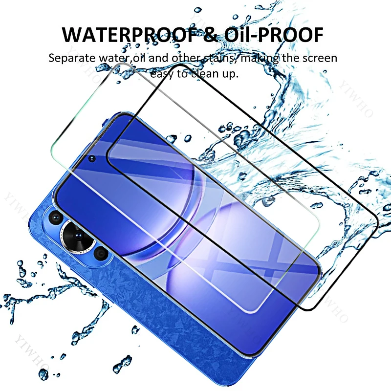 4-1 Uds vidrio Protector para Huawei Nova 12 Lite Protector de pantalla de vidrio templado 11 Se 11i 10z 10 Se 9 8 Se película frontal HD negra - imagen 5