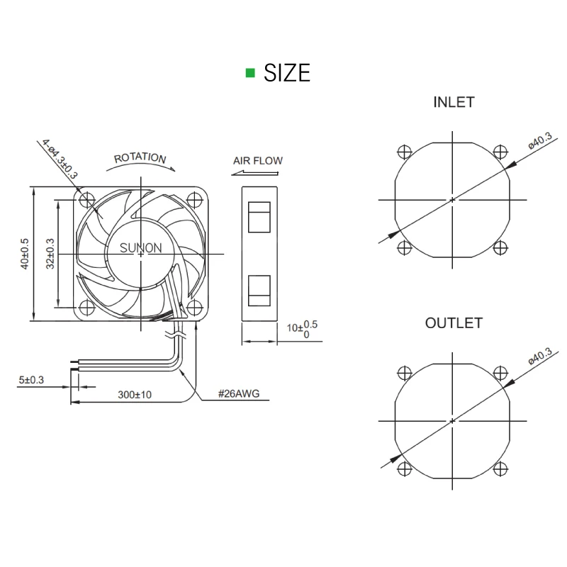 Mellow Sunon 4010 ventilador 12V/24V ventilador de impresora 3D pequeño rodamiento de suspensión magnética de refrigeración para Voron Ender 3 Hotend - imagen 3