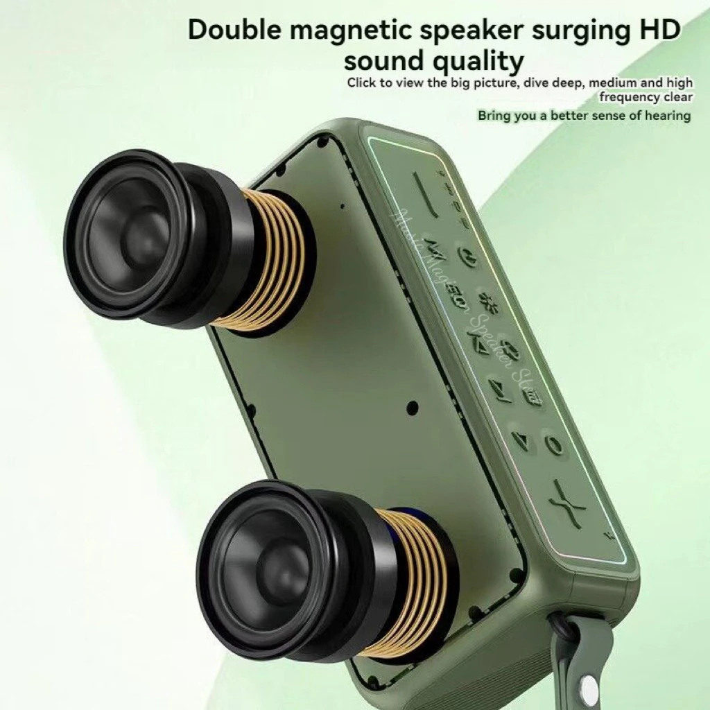 SANSUI F61 altavoces Bluetooth Radio FM HI-FI Subwoofer compatible con salida De auriculares unidad USB tarjeta TF AUX Caixa De Som Bluetooth - imagen 4