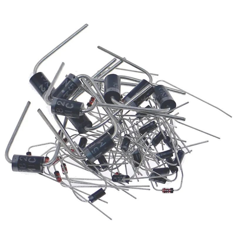 Kit de caja de diodos 100 Uds rectificador Schottky 1N4007 1N4148 1N5817 1N5408 1N5822 1N5399 FR107 FR207 juegos de paquete de diodos - imagen 3