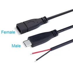 Cable USB Tipo C Macho/Hembra Carga Rápida Datos