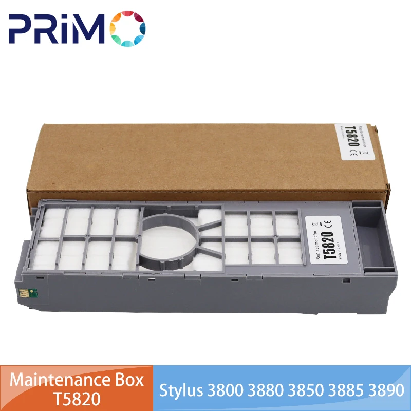C13T582000 T5820 Caja de mantenimiento del tanque de tinta residual para Epson Stylus 3800 3880 3850 3885 P800 P807 P808 D7 D700 D800 D860 D870 DX100