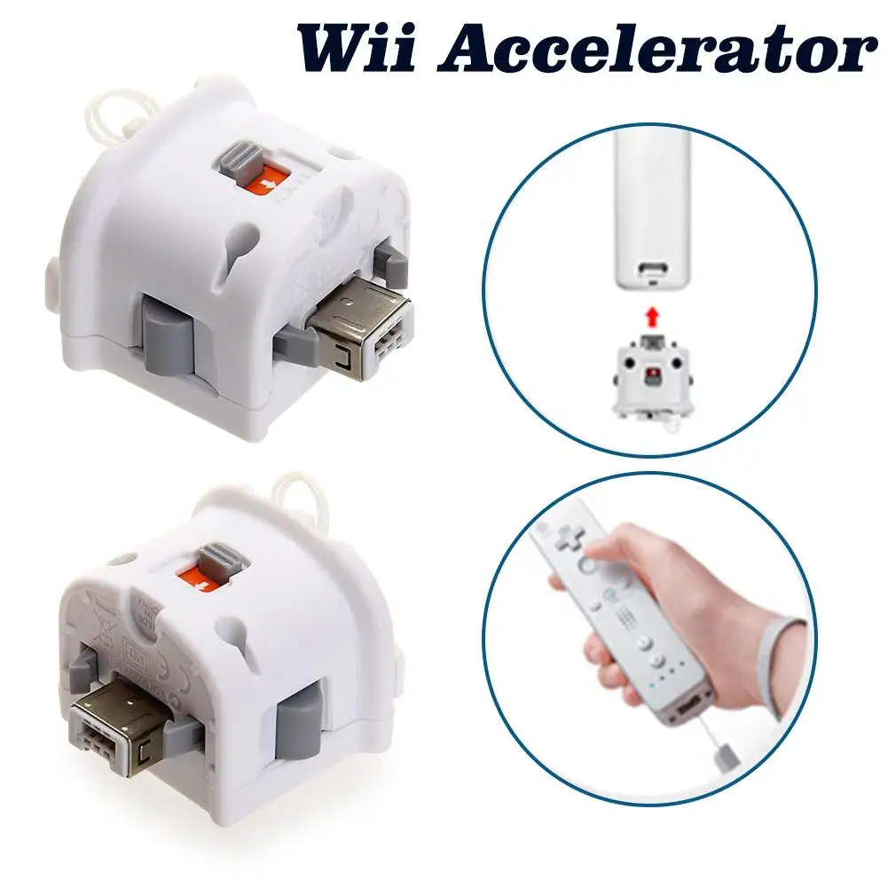 Sensor adaptador Motion Plus para consola Nintendo Wii, controlador remoto inalámbrico Wiimote, potenciador de vibración para Wii A8S7