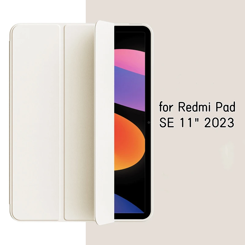 Funda de silicona para Xiaomi Redmi Pad SE, 11 ", 2023, soporte de carga magnética