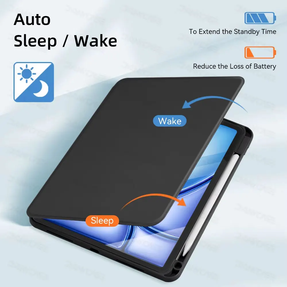 360 ° Funda de rotación para iPad Air 11 M2, funda para Air 5/4 iPad 10a generación 10,9 pulgadas Mini 6 7/8/9a 10,2 pulgadas Pro 11 12,9 13, funda para tableta - imagen 3