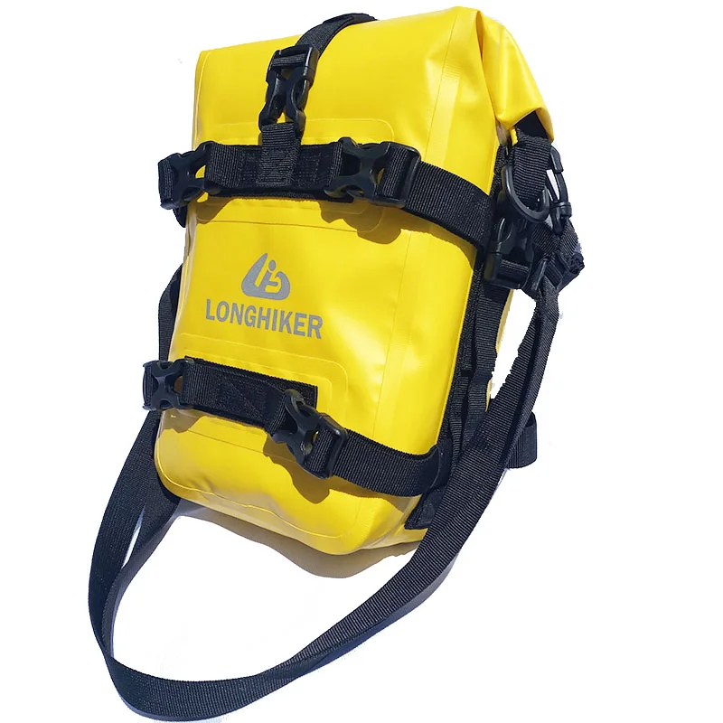 LONGHIKER bolsa de parachoques de motocicleta, bolsa trasera impermeable, bolsas de equitación multifuncionales, bolsa lateral resistente al desgaste, puede ser un solo hombro - imagen 3