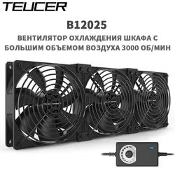 TEUCER B12025 Ventilador para Rack de Servidor Industrial Minería