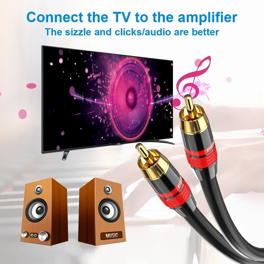 Cable Coaxial Audio Digital RCA a SPDIF - Alta Fidelidad - imagen 2