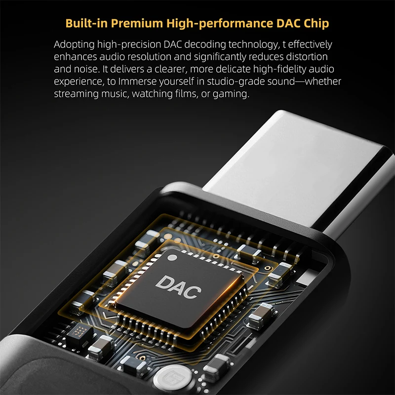 KZ AM02 TYPE-C a 3,5 integra la función de ajuste de sonido de grado profesional y amplificador de auriculares de decodificación Digital portátil - imagen 5