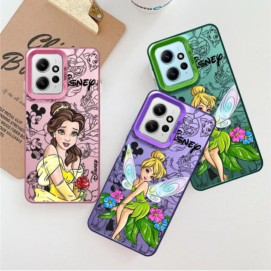 Funda de teléfono Disney Tinker Bell Princess para Xiaomi Redmi 9C 14C 10 Note 9 Pro A2 Plus A1 9T 12 5G 13C, funda trasera suave