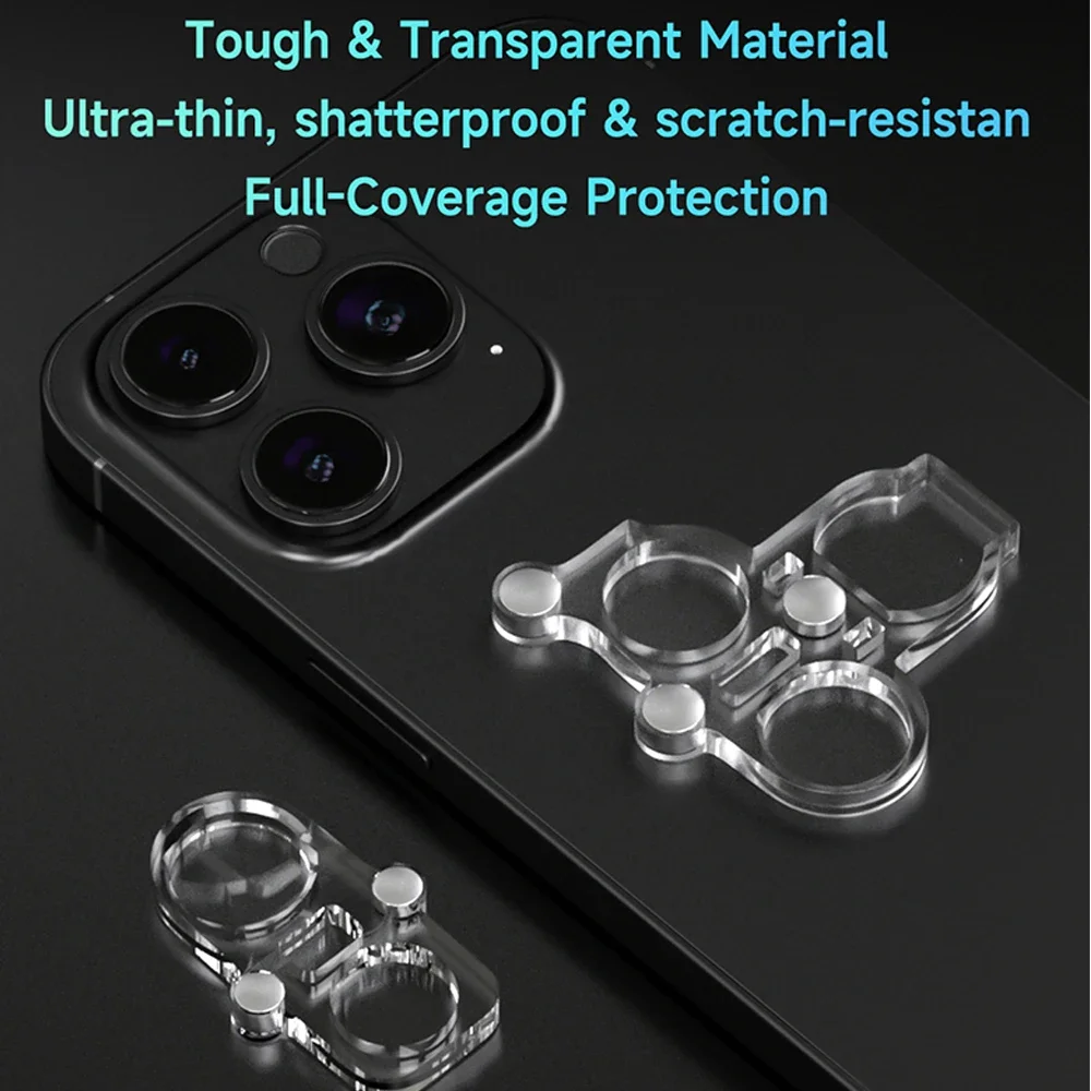 Protector de lente de luz azul magnética mecánica para IPhone serie 12-16, protección de lente de reparación, herramienta resistente al desgaste y a los arañazos - imagen 5