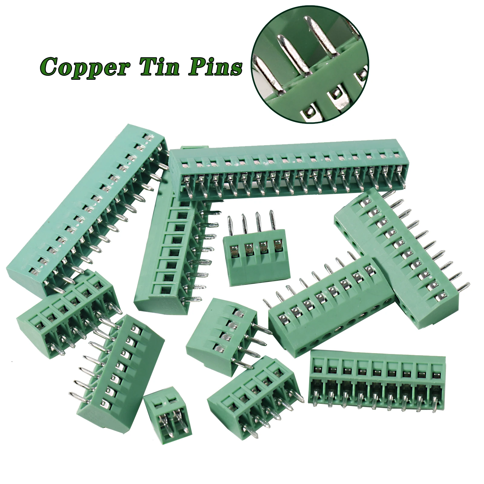 Conector de bloque de terminales de tornillo PCB KF128 de 2,54mm para cables 2P 3P 4P 5P 6P 7P 8P 9P 10P 12P 14P 16P - imagen 4