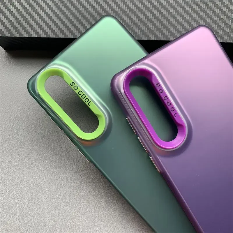 Para Huawei P30 funda Huawei P30 funda de teléfono ELE-L29 ELE-L09 ELE-L04 fundas huawei p30 funda mate de piel de Aurora metálica de lujo - imagen 5