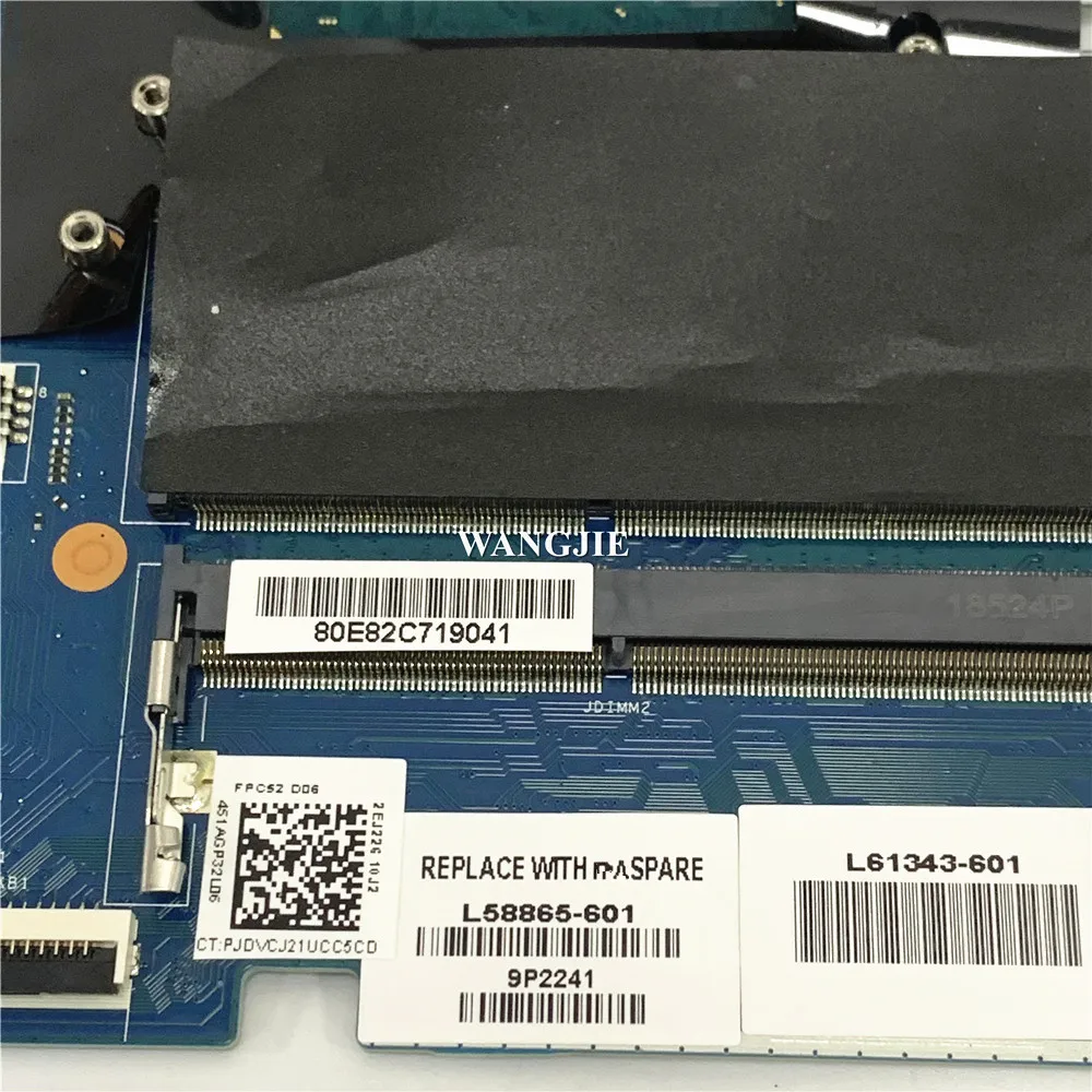 Para HP PAVILION GAMING 15T-DK000 15-DK placa base para ordenador portátil L58865-601 DSC GTX 1650 4GB i7-9750H WIN FPC52 LA-H462P - imagen 4