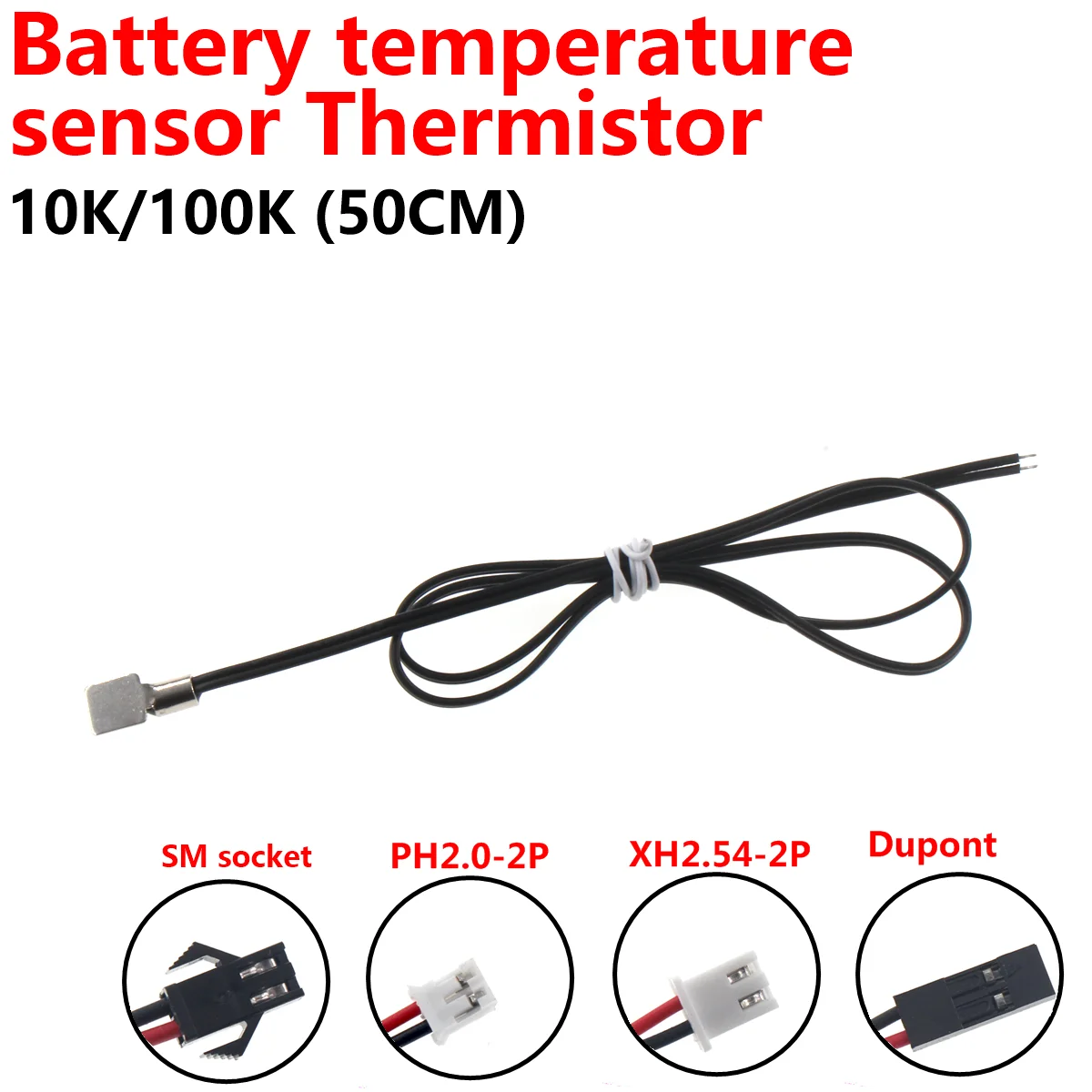 Termistor NTC 10K 100K hoja de níquel sensor de temperatura de potencia de vehículo eléctrico - imagen 2