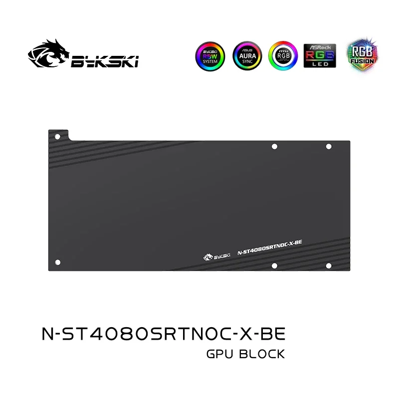 Bykski N-ST4080SRTNOC-X bloque GPU para ZOTAC RTX 4080 SUPER-16GB TRINITY OC tarjeta de vídeo refrigeración por agua/cubierta completa/dens Waterways - imagen 5