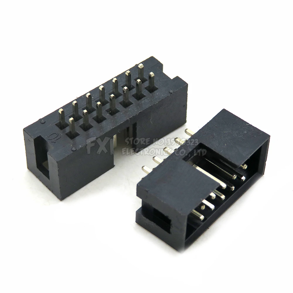 Conector de cabezal de enchufe 5 piezas DC3 de 2,54mm, ISP macho, aguja recta de doble espaciado 6P 8P 10P 14P 16P 20P 30P 34P 40P, nuevo - imagen 5