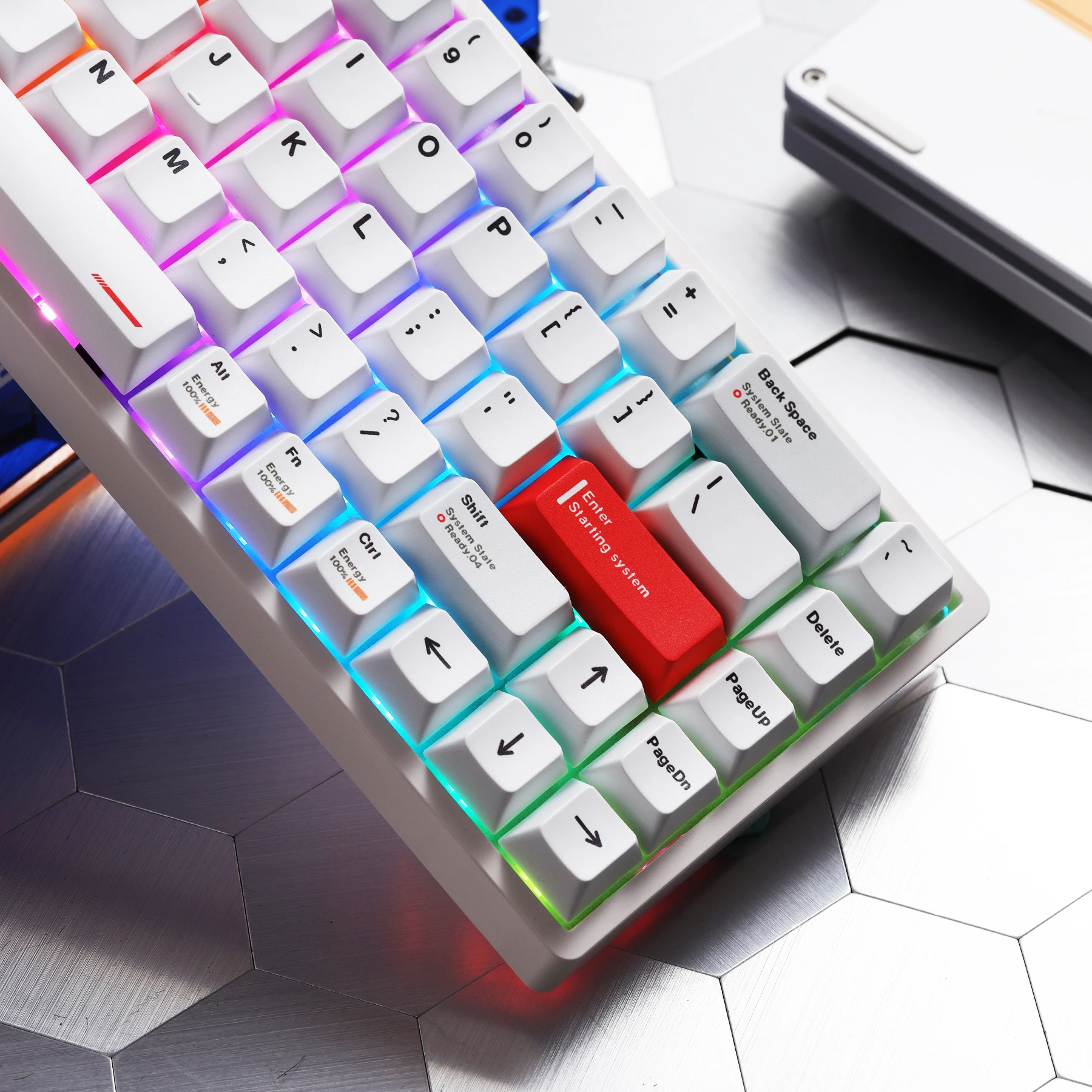 Nuevo teclado Everglide AE68Pro, eje magnético, posición Original de doble lámpara RT0.001MM/ADC, conexión directa, teclados para PC Esports - imagen 5