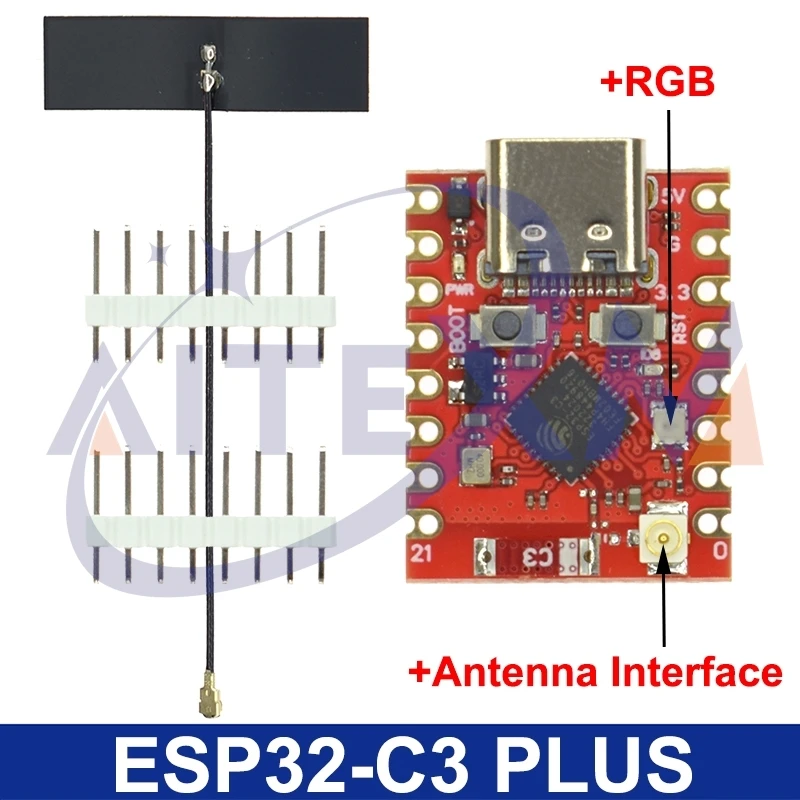 ESP32-C3 MINI Placa de desarrollo ESP32 SuperMini PLUS Placa de desarrollo ESP32-C3 Placa de desarrollo WiFi Bluetooth Placa de expansión