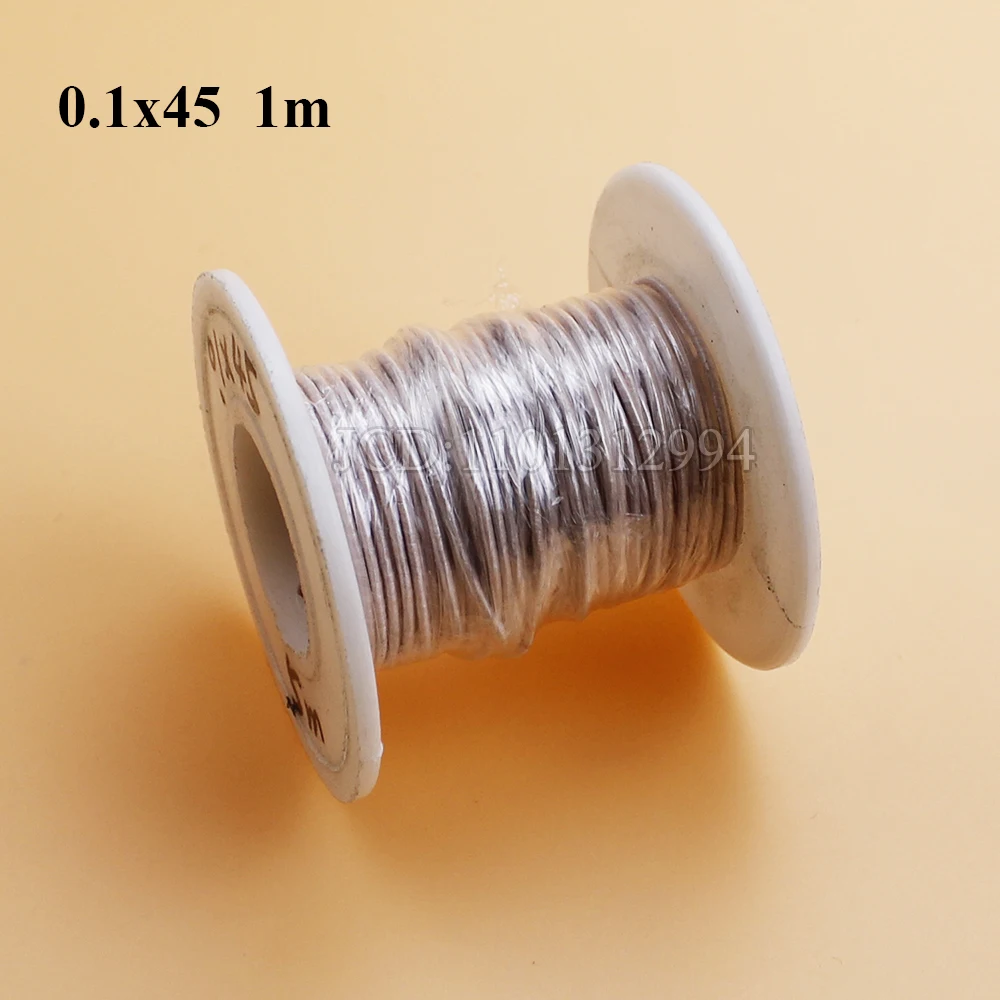 Alambre de Litz de 0,1x32, 0,1x80, 0,1x120, 0,1x200 /280 hebras de 0,1mm, hilo envuelto en seda de poliéster multitrenzado - imagen 4