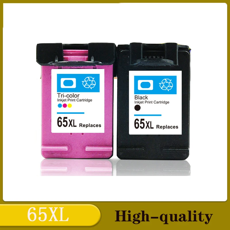 Cartuchos de tinta compatibles 65XL para impresora Hp 65 XL para Hp65xl para Hp65 para Envy 5010 5020 5030 5032 5034 5052 5055