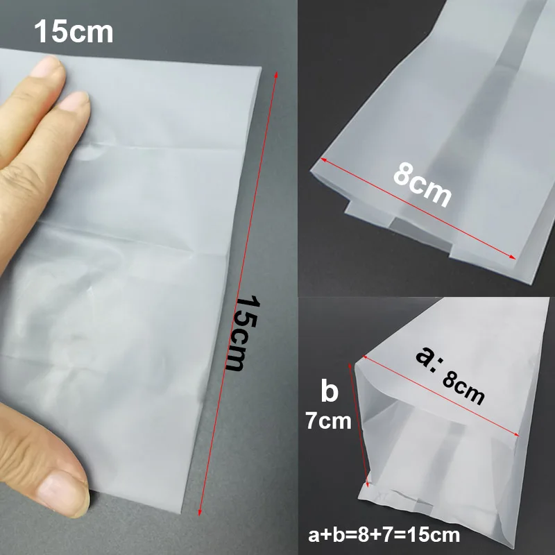 Bolsa de cultivo de setas de 15x60cm, bolsa de cultivo de hongos comestible, bolsa de plantación de bacterias de PVC, bolsa transpirable, 10 Uds. - imagen 4