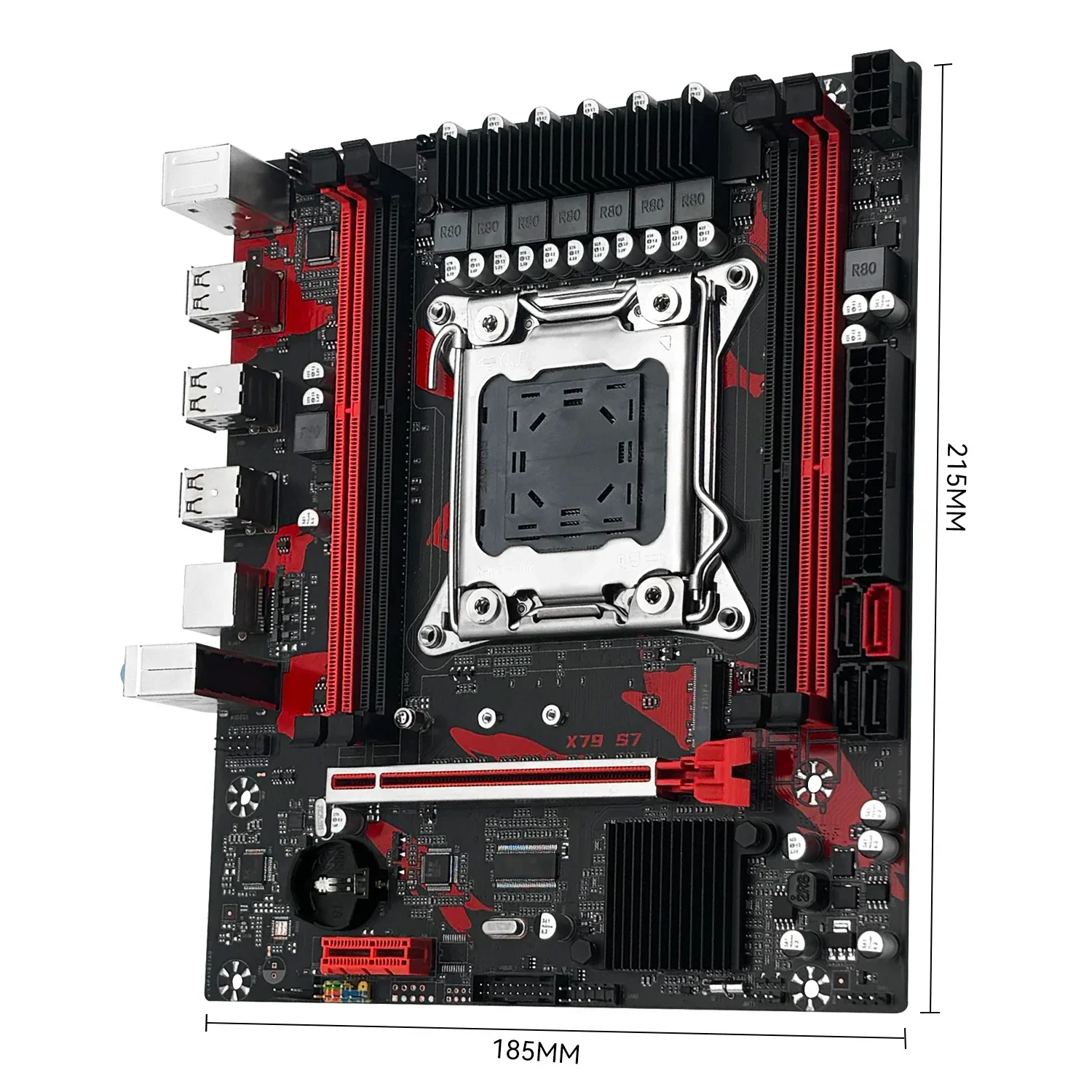 Placa base MACHINIST X79 S7 compatible con memoria RAM DDR3 ECC y procesador de CPU LGA 2011 Xeon E5 V2 USB2.0 SATA3 NVME M.2 - imagen 2
