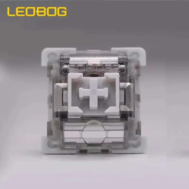 LEOBOG GreyWood V3 interruptor lineal gris interruptores Teclado mecánico personalizado 3 pines DIY teclado para juegos MX RGB interruptor MX de intercambio en caliente - imagen 3