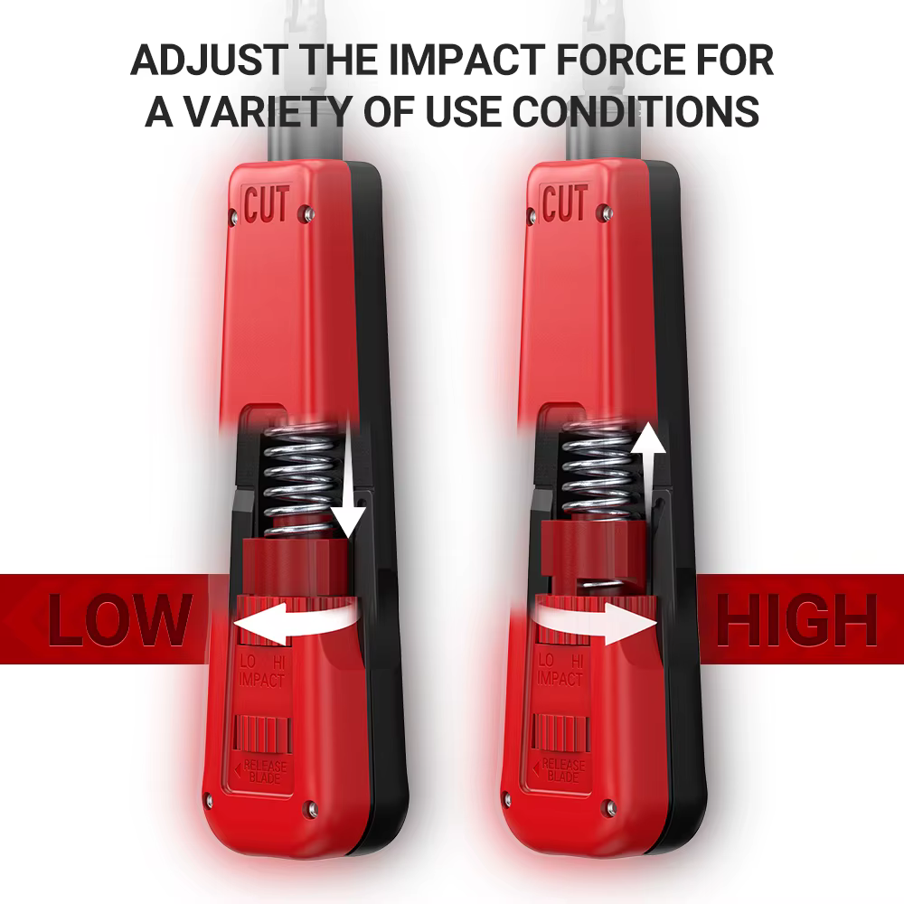 Herramienta de Impacto AMPCOM Tipo 110 – Cuchillas Doble para Cables - imagen 5