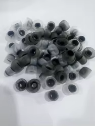 Funda de silicona para auriculares de 4,5mm, cubiertas de gel para auriculares en espiral, tapones para los oídos, almohadillas para los oídos, cojín, 6 uds./3 pares