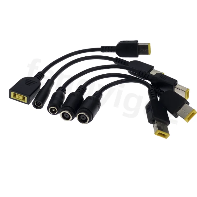 Cable adaptador para ordenador portátil cuadrado macho a 4,5*3,0mm 5,5*2,1mm 7,4*5,0 7,9*5,5mm hembra Cable convertidor de cargador de energía CC para Lenovo hp - imagen 2