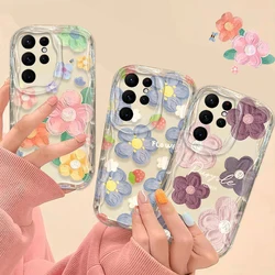 Funda Samsung Galaxy con Flores 3D y Diseño Ondulado